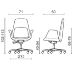 Fauteuil_bureau_scandinave_dimensions_directeur