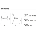 Chaise_bureau_empilable_dimensions