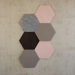 Panneau_mural_acoustique_forme_hexagonale_recyclé
