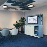 Meuble_acoustique_mobile_media_écran