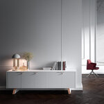 Desserte_chene_bureau_direction_laqué_blanc