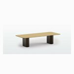 Grande table de conférence Xut à deux plateaux sur deux colonnes