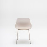 Chaise de réunion Baltic Remix beige sur 4 pieds beige, vue de face
