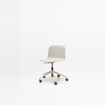 Chaise de bureau réglable Nud en contreplaqué gris clair sur étoile gris clair