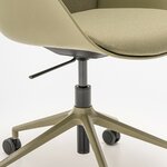 Détail du vérin et de létoile 5 branches olive du fauteuil réglable Senda