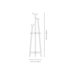 dimensions porte manteau design forc