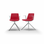 chaise-de-réunion-tapissée-rouge