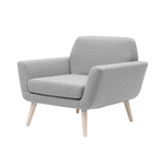 fauteuil confortable lounge gris
