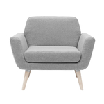 fauteuil confortable lounge gris