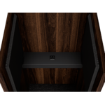 tablette cabine acoustique noyer