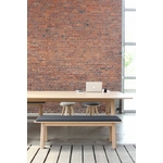table de réunion rectangulaire en bois