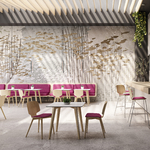 Chaise-en-bois-cafétéria-design-scandinave