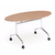 table_ovale_pliable_bois_roulettes