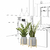 set-2-plantes-artificielles-design-pot-ciment