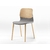 chaise design tapissée en bois klik