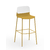 tabouret haut design jaune klik