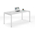 bureau individuel start-up plateau blanc piétement blanc