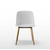 chaise-polyvalente-blanche-avec-un-piétement-en-bois