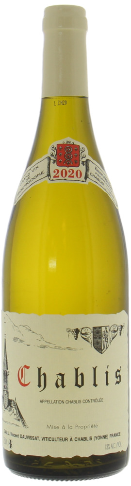 Bouteille de Chablis 2020 Domaine Vincent Dauvissat – Clos de Bourgogne