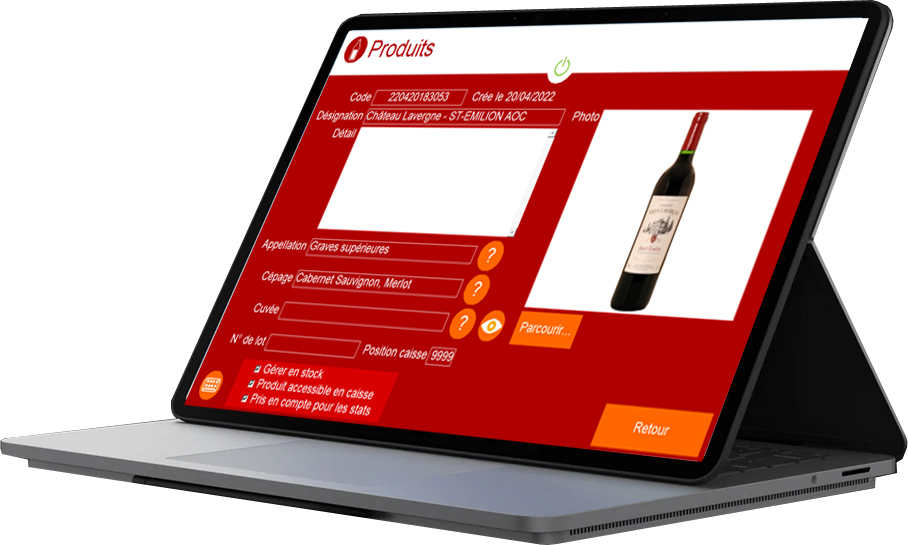 produit logiciel de caisse dreamwine