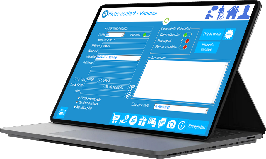 Ecran Vendeur logiciel de caisse dreamokaz