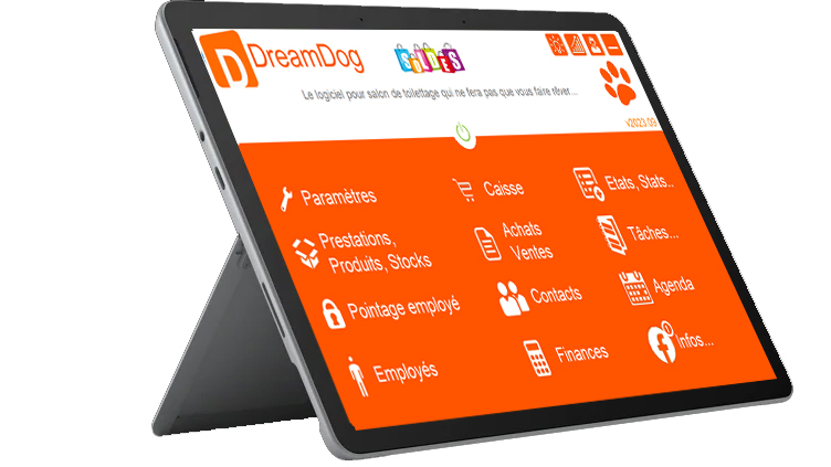 DreamDog 2026 - Logiciel de caisse pour les salons de toilettage animalier