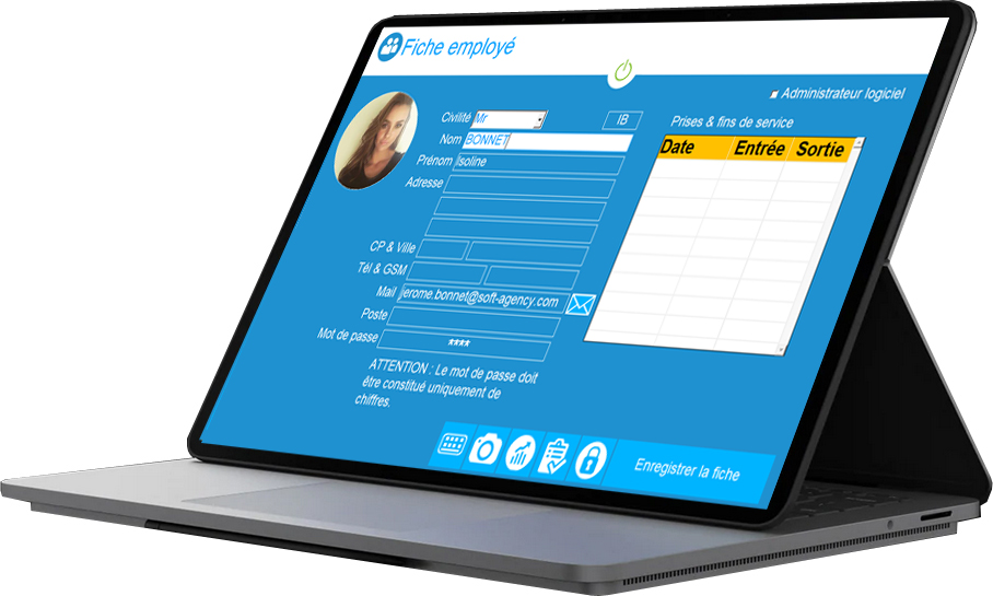 ecrans employe logiciel de caisse