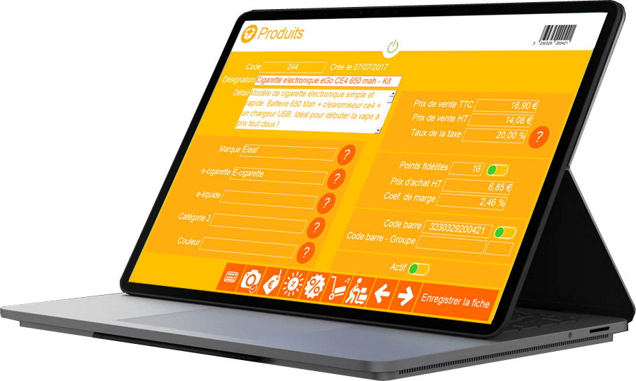 fiche produit logiciel de caisse