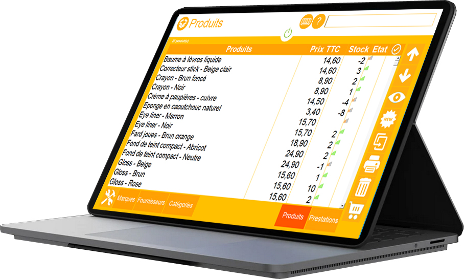 Liste Prestation Caisse logiciel caisse