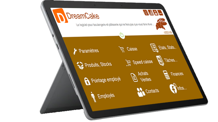 DreamCake 2026 - Logiciel de caisse pour boulangerie, pâtisserie