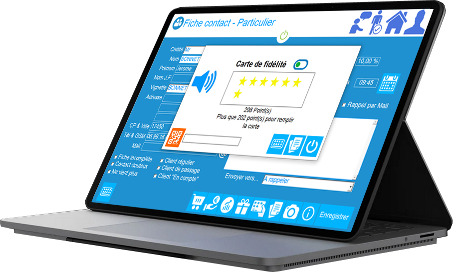 Fidelite clieent logiciel de caisse