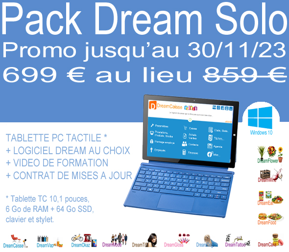 Logiciel De Caisse DreamMode 2023 - Prêt-à-porter - Windows - Clé Produit