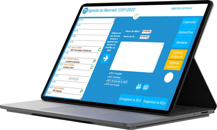 Agenda logiciel de caisse dreamsoft