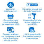 Informations logiciel de caisse