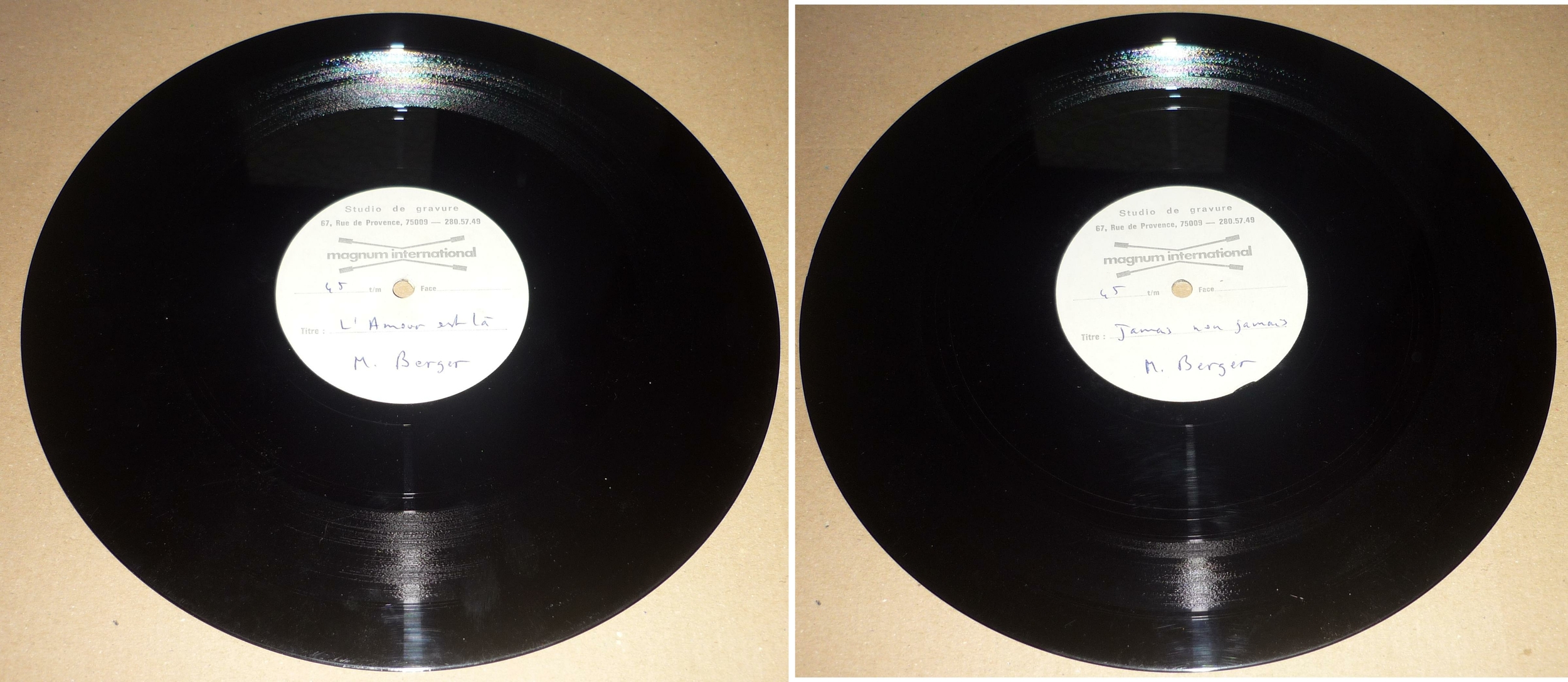 BergerTestPressing