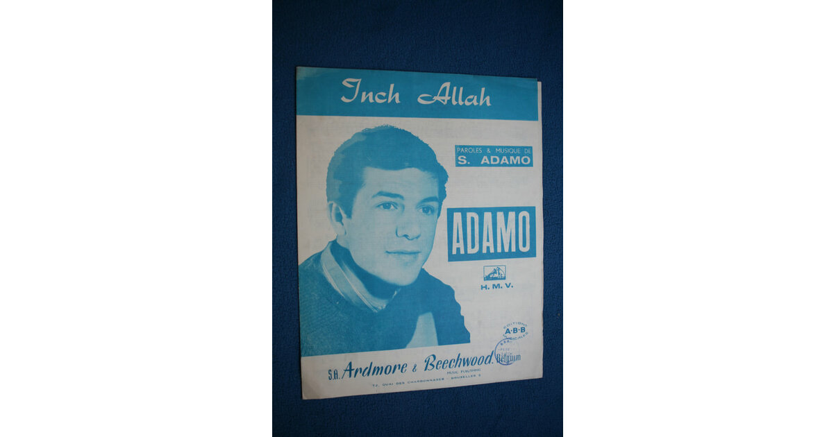Allah Rakhi Partition : ADAMO PARTITION INCH ALLAH BELGIUM - Sheet music - Partitions ...