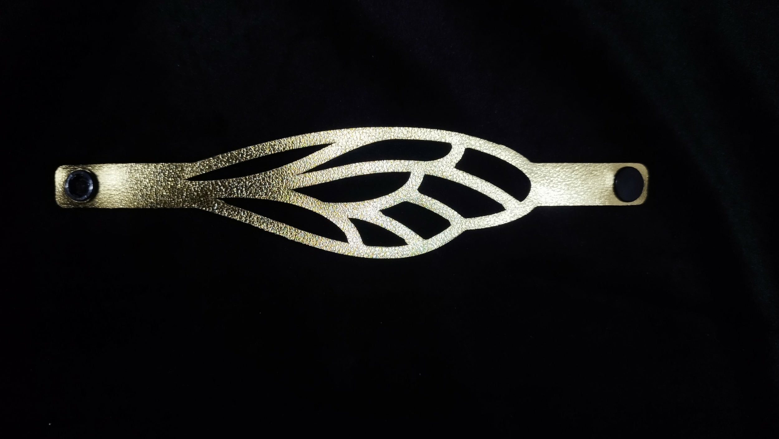 Moonbeam Atelier parure libellule bracelet doré