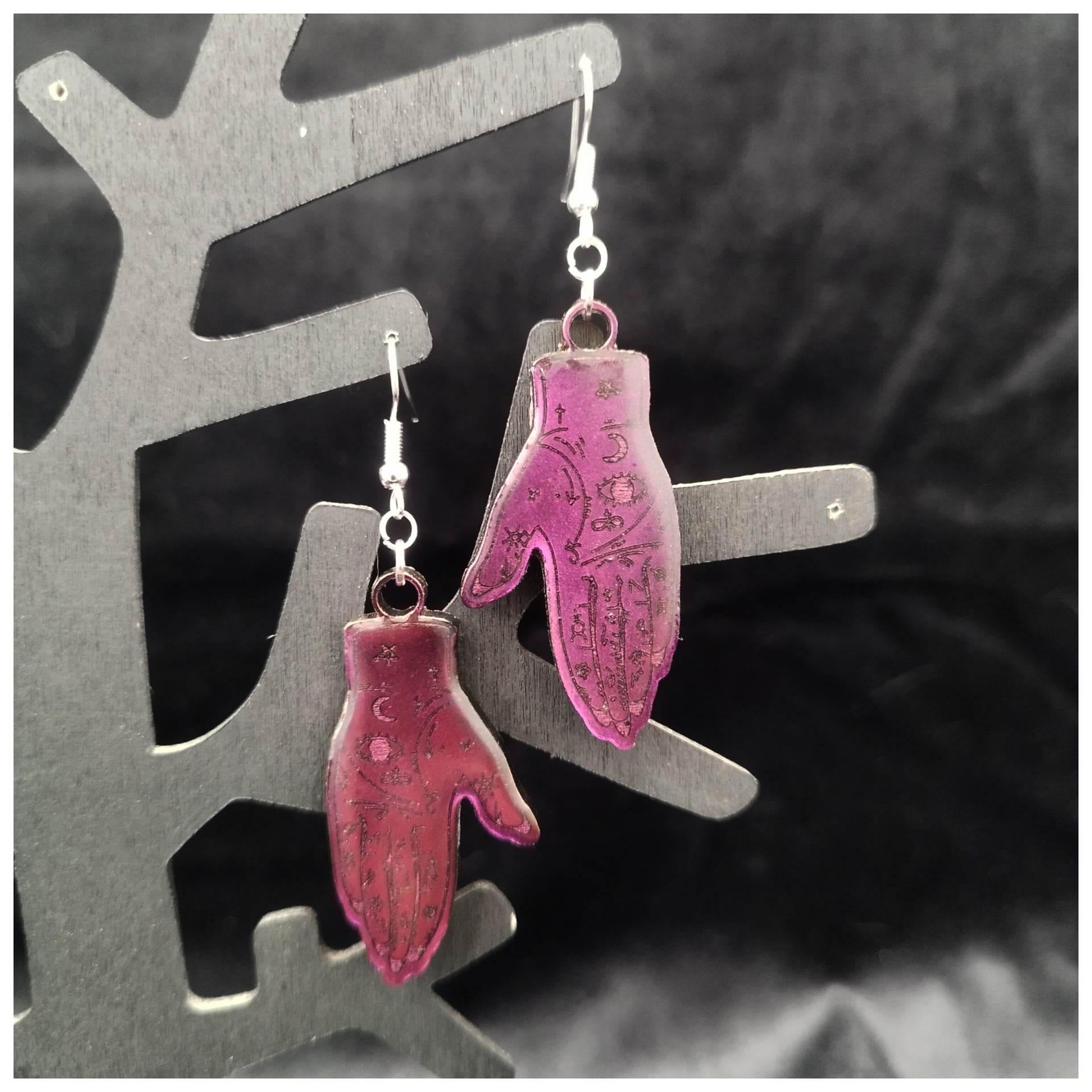 Moonbeam Atelier boucles doreilles chiromancie