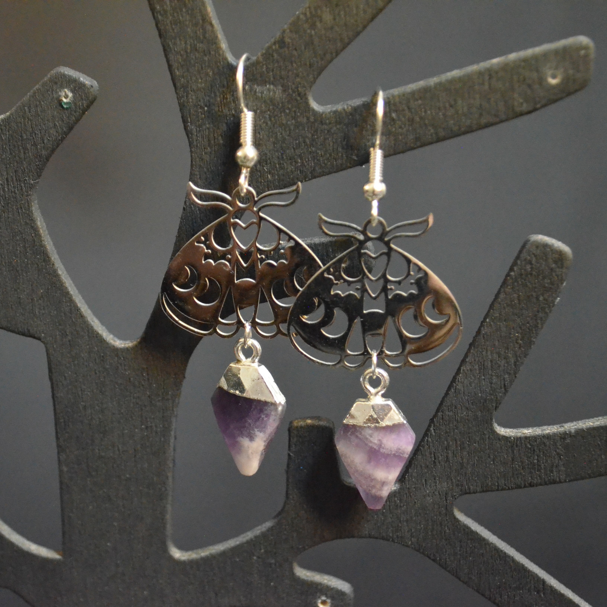 Moonbeam Atelier boucles doreilles mothnstones