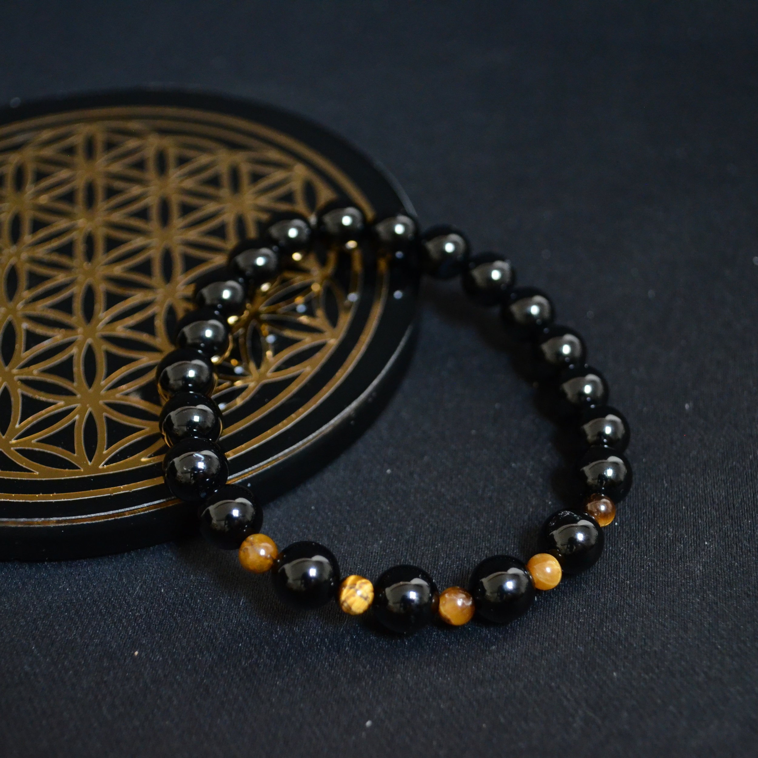Bracelet onyx oeil de tigre