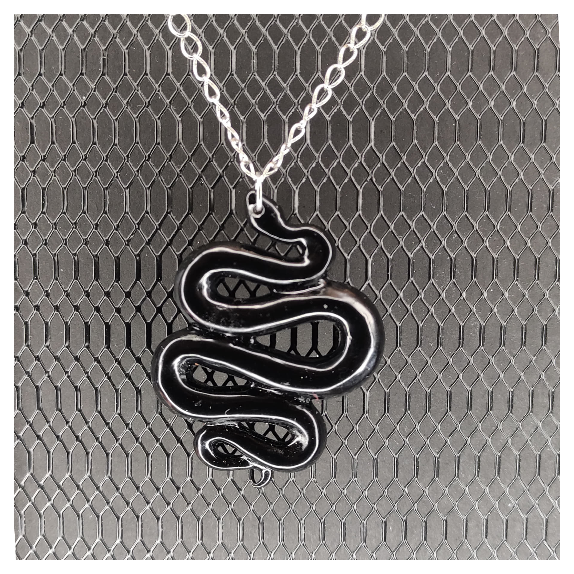 Moonbeam Atelier résine pendentif serpent