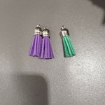 Pompoms violet vert