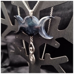 Moonbeam Atelier collier triple lune deesse