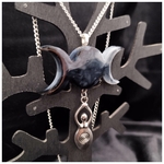 Moonbeam Atelier collier triple lune deesse