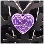Moonbeam Ateliercollier coeur araignée
