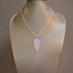 Moonbeam Atelier collier feuille seule