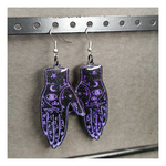 Moonbeam Atelierboucles d'oreilles résine chiromancie