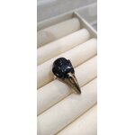 Moonbeam Atelier bague viking corbeau résine