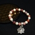 Bracelet Jaspe Red sea et perles nacrées