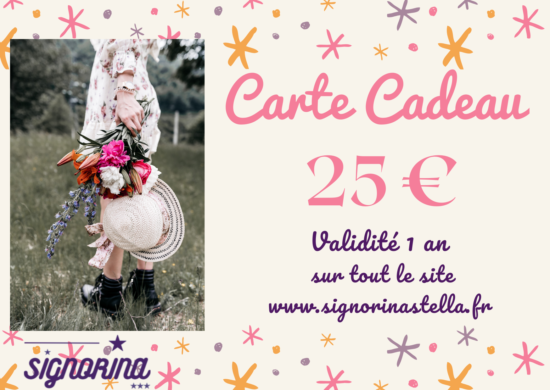 carte cadeau 25 €